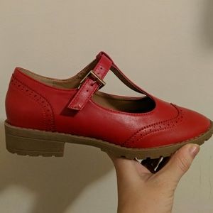 ASOS Shoes - ASOS Chunky Red Mary Janes ASOS Shoes - ASOS Chunky Red Mary Janes